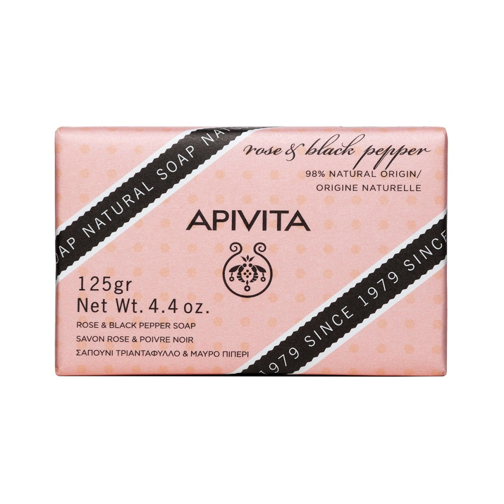 Apivita, Natural Rose, Scented Soap Bar , 125 g - Feel You