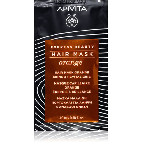 Apivita, Orange, Hair Treatment Cream Mask, Revitalizing, 20 ml - Feel You