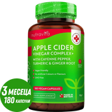 Apple Cider Vinegar 1000 mg /180 капсули, 90 дози/ Nutravita - Feel You