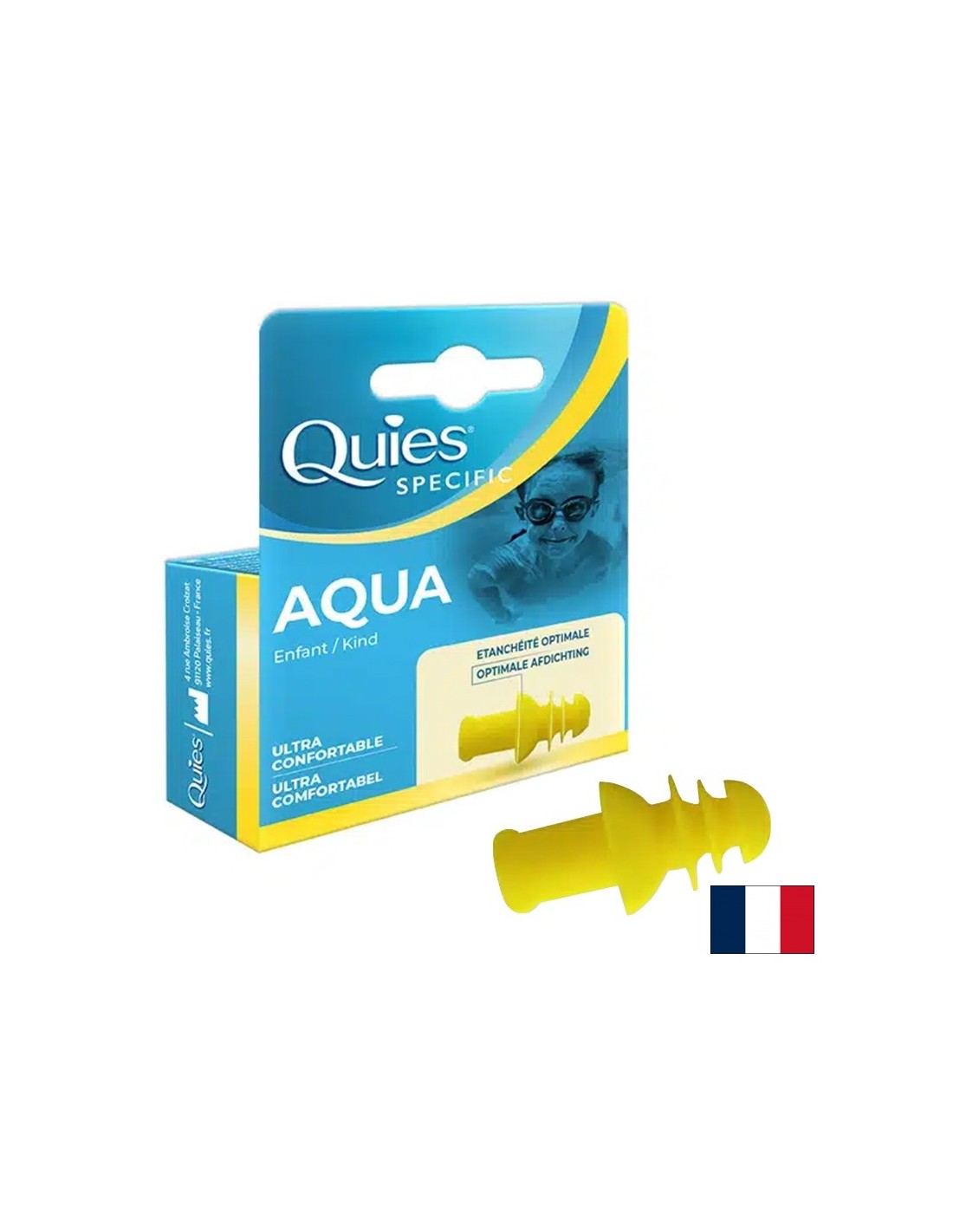 Силиконови тапи за уши за плуване за деца Aqua Child Ultra Confortable 1 чифт - Feel You