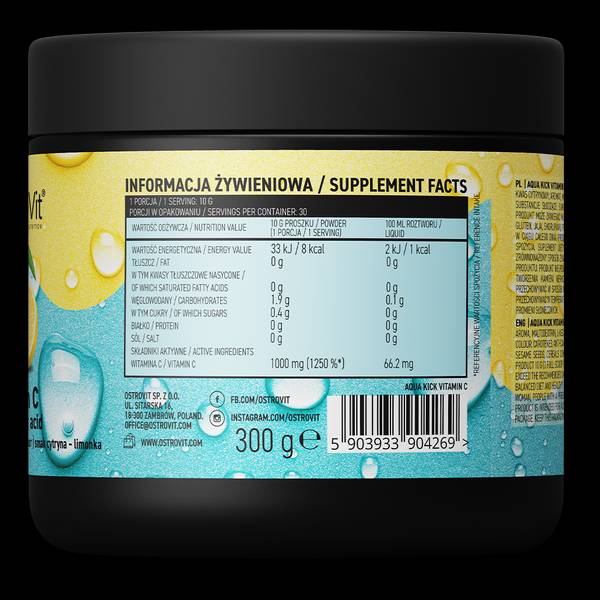 Aqua Kick / Advanced Hydration with Vitamin C - 300 грама - Feel You