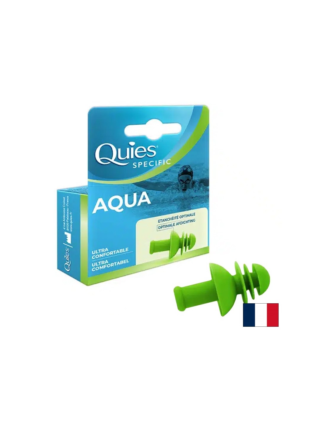 Силиконови тапи за уши за плуване Aqua Ultra Confortable 1 чифт за възрастни - Feel You