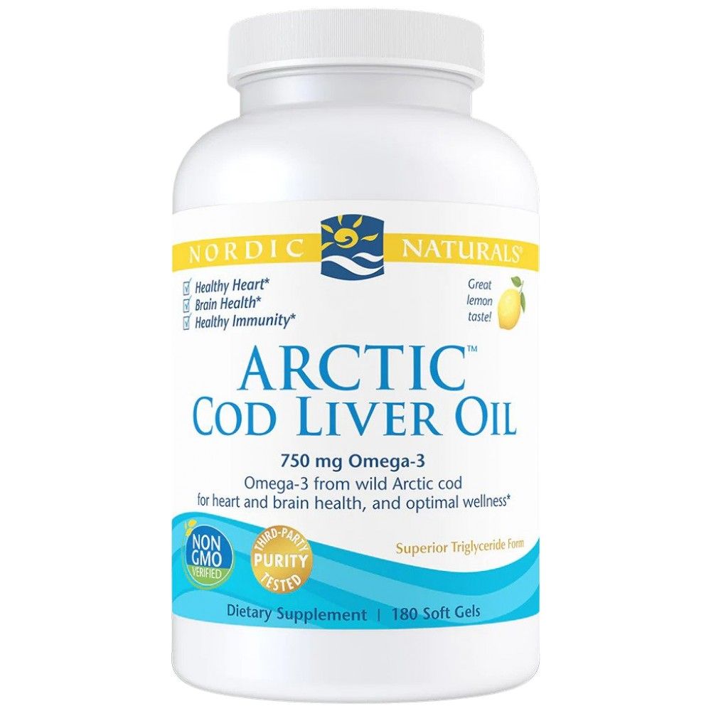 Arctic Cod Liver Oil 750 mg - 180 Гел капсули - Feel You