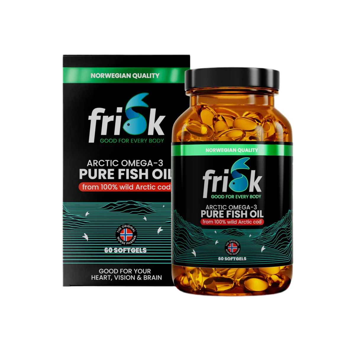 Arctic Pure – Омега-3 от 100% Дива Арктическа Треска – 60 Капсули - Feel You