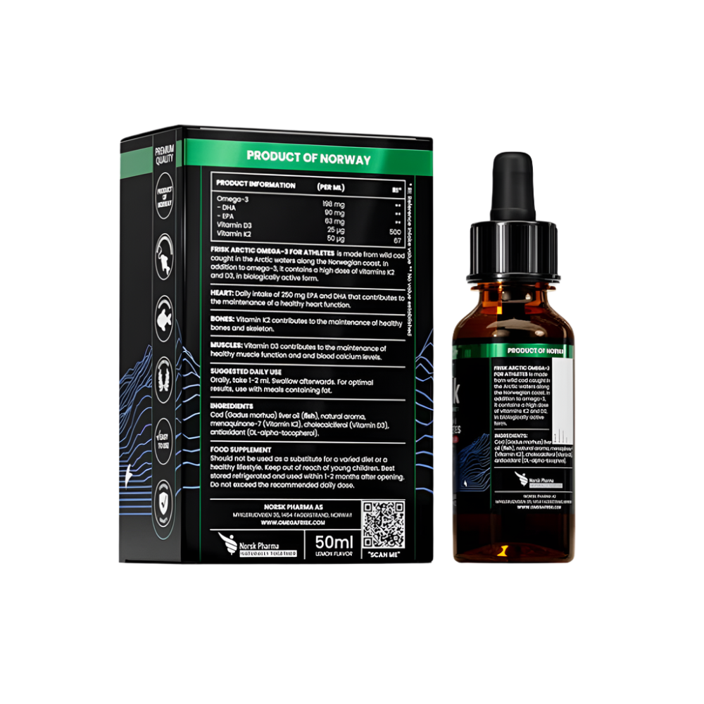 Arctic Sport – Омега-3 за Спортисти – Дива Риба от Норвегия / Лимонов Вкус – 50 мл - Feel You