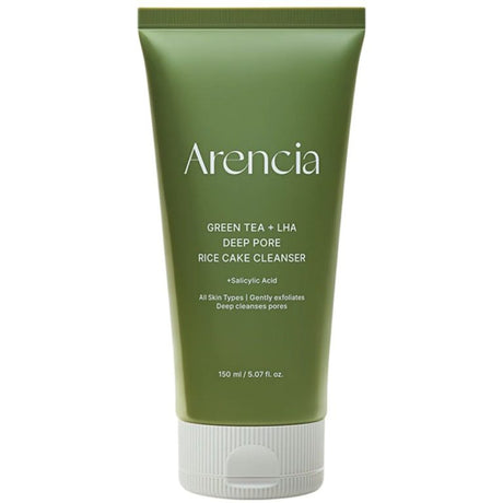 Arencia - Green Tea + LHA Deep Pore Rice Cake Cleanser, 150g - Feel You