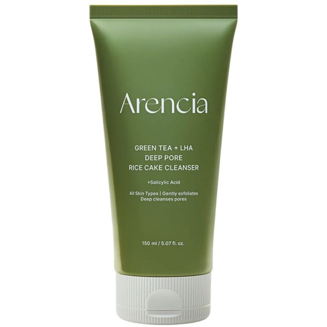 Arencia - Green Tea + LHA Deep Pore Rice Cake Cleanser, 150g - Feel You