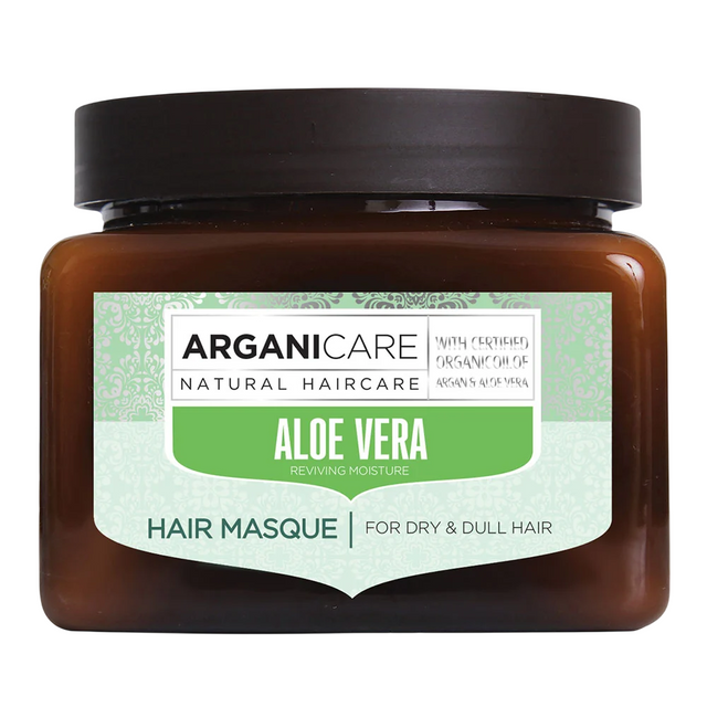 Arganicare, Aloe Vera, Vegan & Cruelty-Free, Hair Treatment Cream Mask, Hydrating & Repairing, Weekly, 500 ml - Feel You