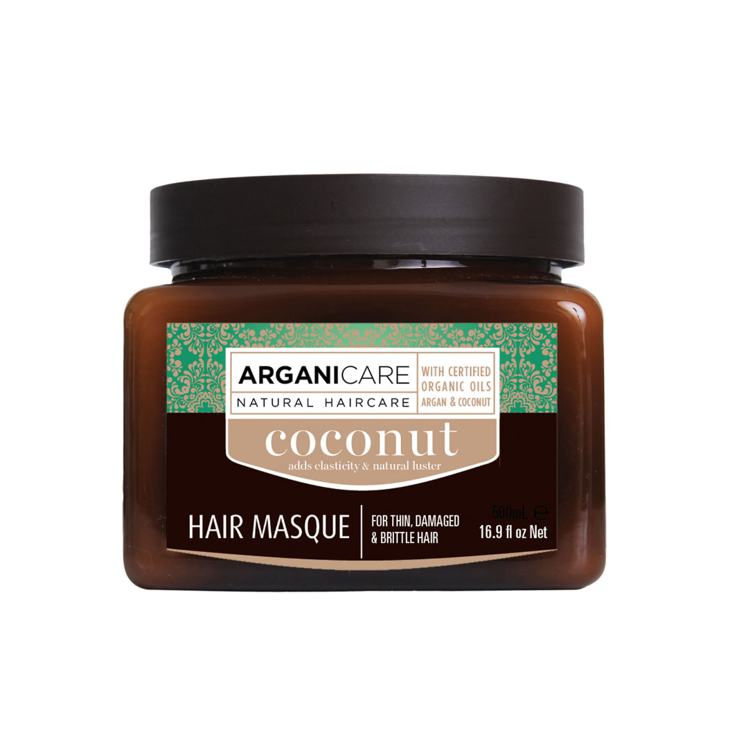 Arganicare, Coconut, Hair Treatment Cream Mask, Hydrating & Nourishing, Weekly, 500 ml - Feel You