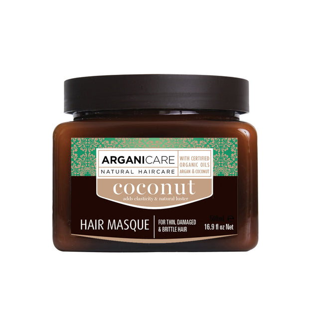 Arganicare, Coconut, Hair Treatment Cream Mask, Hydrating & Nourishing, Weekly, 500 ml - Feel You