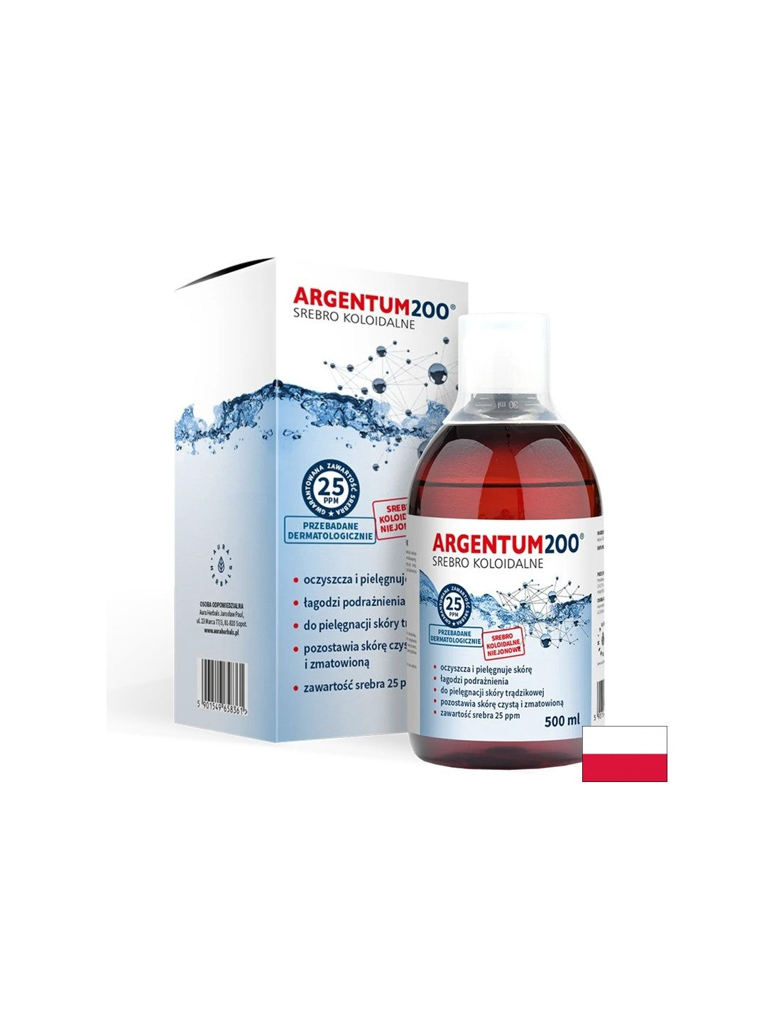 Колоидно сребро Argentum200®, 25 ppm, 500 ml - Feel You