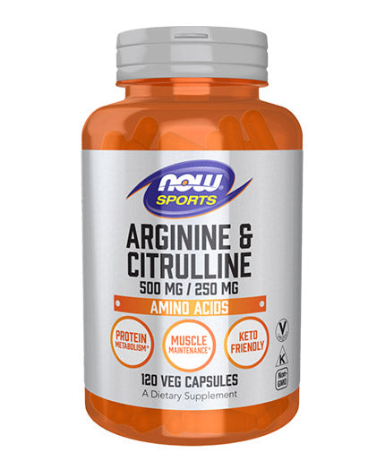 Arginine 500mg & Citrulline 250mg / 120 Vcaps - Feel You