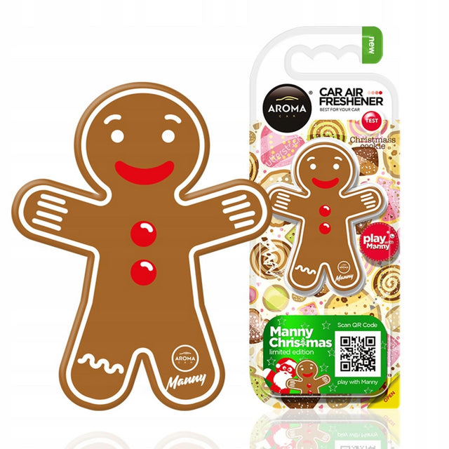 Aroma Car, Manny Christmas, Gingerbread, Car Air Freshener - Feel You