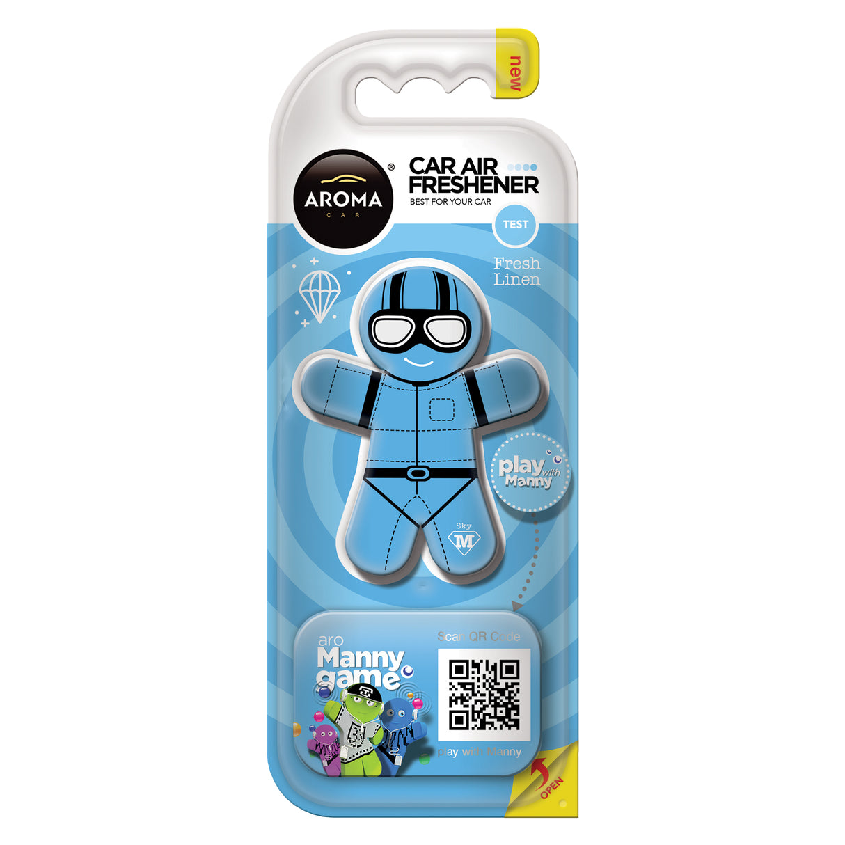 Aroma Car, Manny Fresh Linen, Car Air Freshener - Feel You