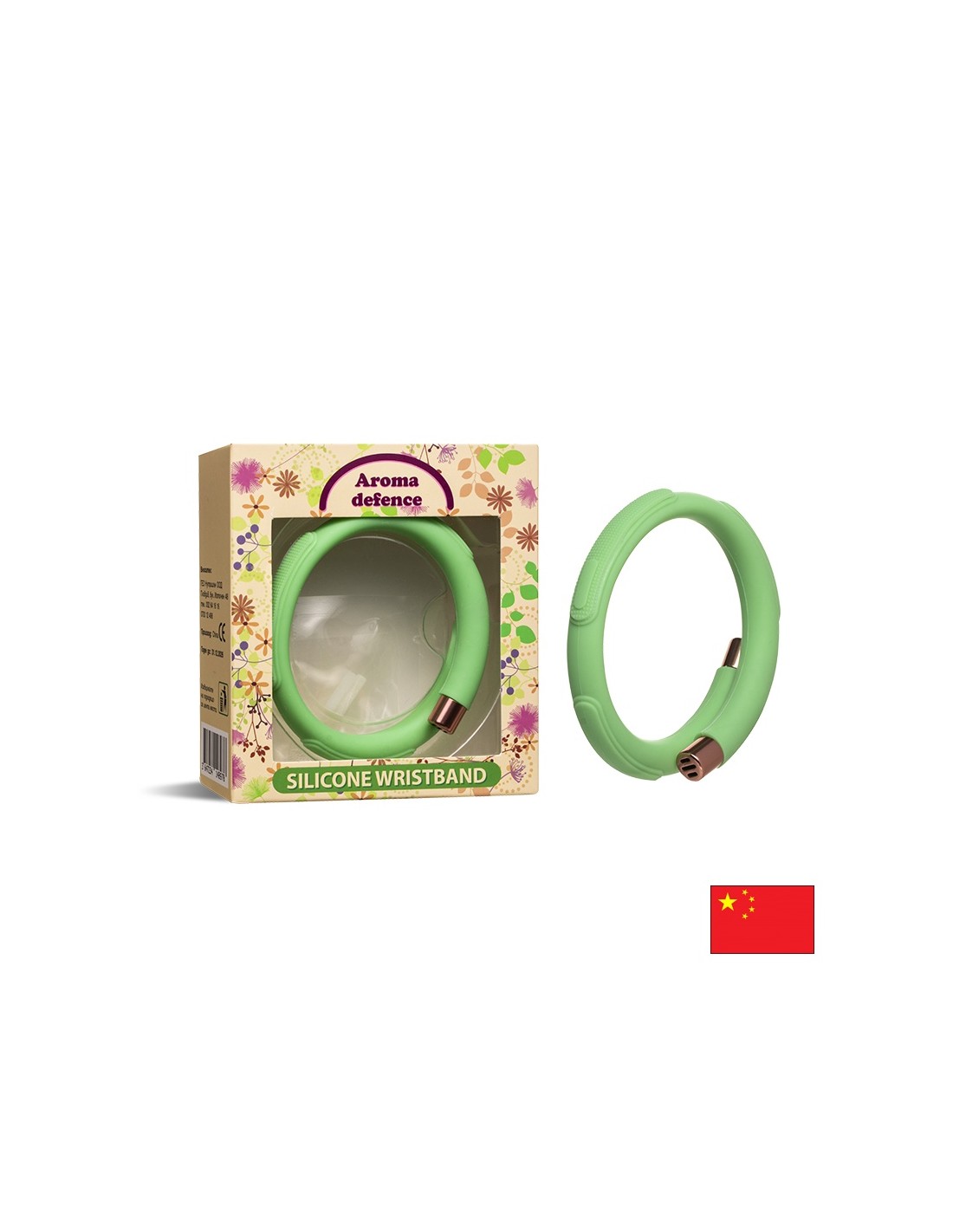 Гривна "Aroma Defence" с 3 активни пълнителя - Репелент с аромат на цитронела, здравец и мента - Feel You