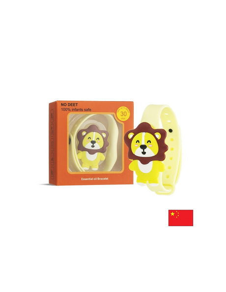 Репелентна гривна „Лъвче“ за деца – Натурална защита от комари с етерични масла - Feel You