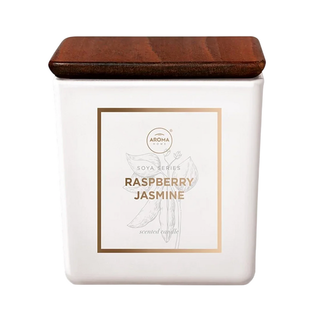 Aroma Home, Raspberry & Jasmine, Scented Candle, 115 g - Feel You