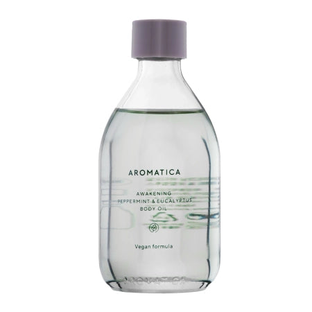 Aromatica - Awakening Body Oil - Peppermint & Eucalyptus - Peppermint Body Oil - 100ml - Feel You