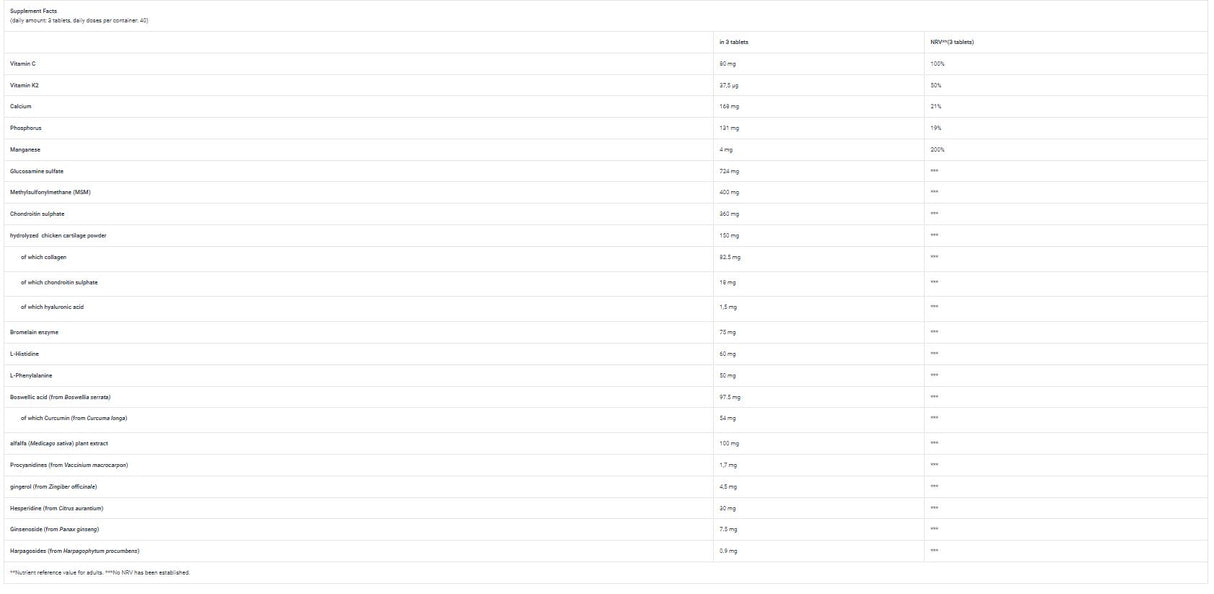Arthro Forte / 120 Tabs - Feel You