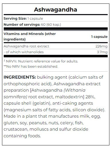 Ashwagandha / 60 Caps - Feel You