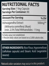 Ashwagandha Extract 500 mg - 90 капсули - Feel You