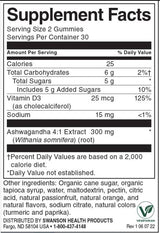 Ashwagandha Gummies with Vitamin D | Passion Fruit Orange 60 Дъвчащи таблетки - Feel You