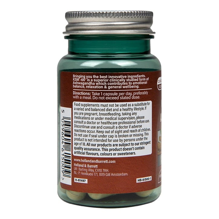 Ашваганда екстракт от корен (Ashwagandha KSM-66) 600mg 30 капсули, H&B - Feel You