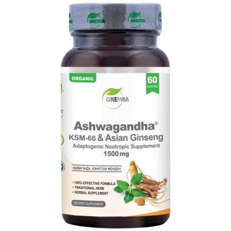 Ashwagandha KSM-66® & Asian Ginseng - 60 капсули - Feel You