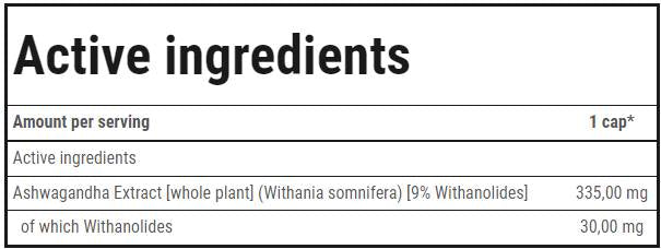 Ashwagandha Max 335 mg - 60 капсули - Feel You