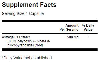 Astragalus 500 mg - 120 капсули - Feel You