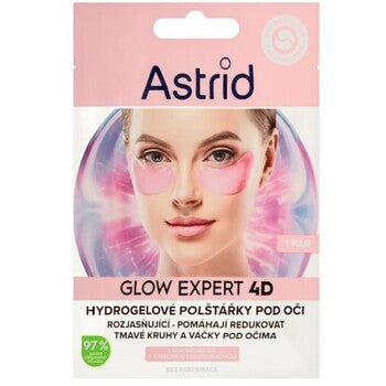 Astrid - Glow Expert 4D - Rozjasňující hydrogelové polštářky pod oči s niacinamidem