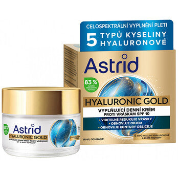 Astrid - Hyaluronic Gold Cream SPF 10 - anti-wrinkle day cream - 50ml - Feel You