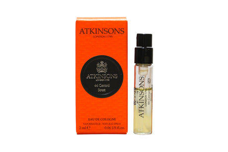 Atkinsons, 44 Gerrard Street, Eau De Cologne, Unisex, 2 ml *Vial - Feel You