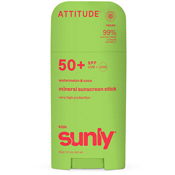 Attitude - Kids Sunly Stick SPF 50 - Dětský minerální opalovací krém - 60.0g - Feel You
