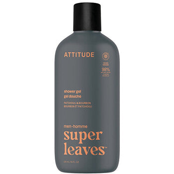 Attitude - Super Leaves Patchouli & Bourbon Shower Gel - men - 415ml - Feel You