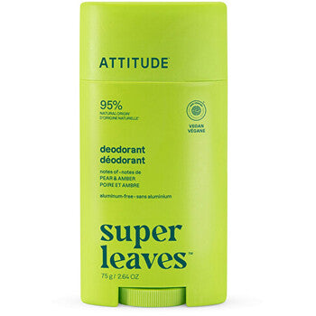 Attitude - Super Leaves Pear & Amber Deodorant - Přírodní deodorant - 75.0g - Feel You