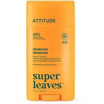 Attitude - Super leaves Pomerančový květ & Eukalyptus - Přírodní deodorant - 75.0g - Feel You