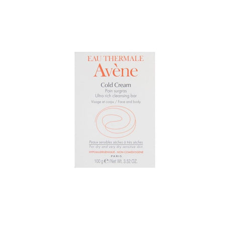 Avene, Cold Cream, Nourishes, Cleansing Bar, For Face & Body, 100 g - Feel You