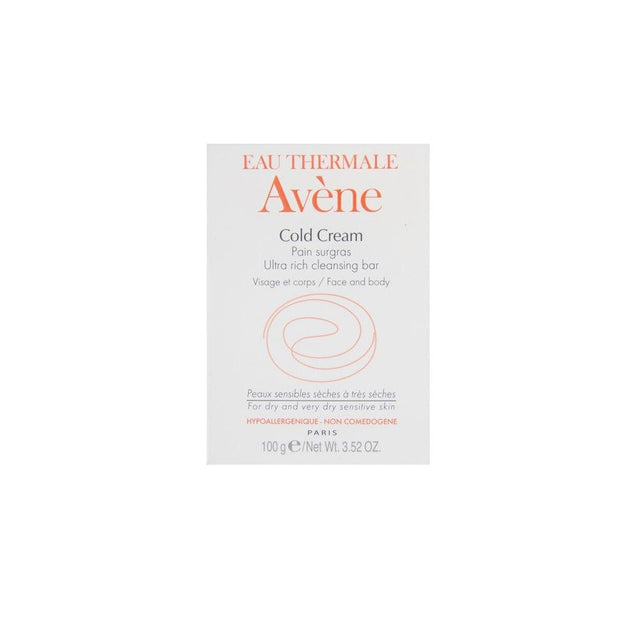Avene, Cold Cream, Nourishes, Cleansing Bar, For Face & Body, 100 g - Feel You