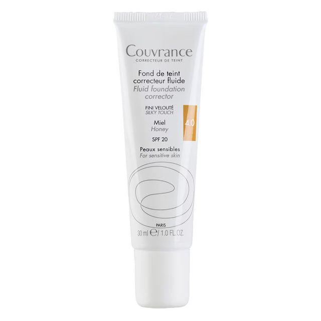Avene, Couvrance, Liquid Foundation, 4.0, Honey, 20 SPF, 30 ml - Feel You