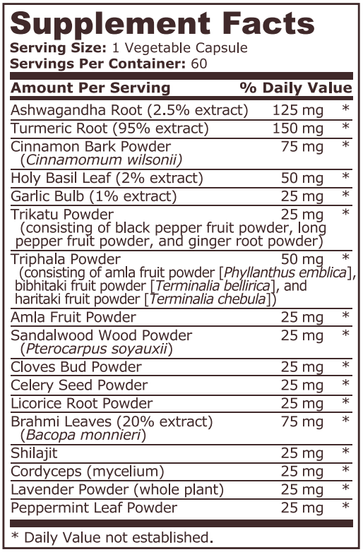 AYURVEDIC COMPLEX - 60 capsules