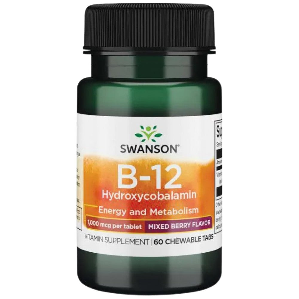 B-12 Hydroxycobalamin 1000 mcg 60 Дъвчащи таблетки - Feel You
