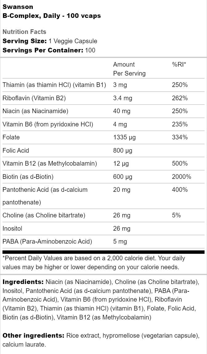 B-Complex Daily 100 капсули - Feel You