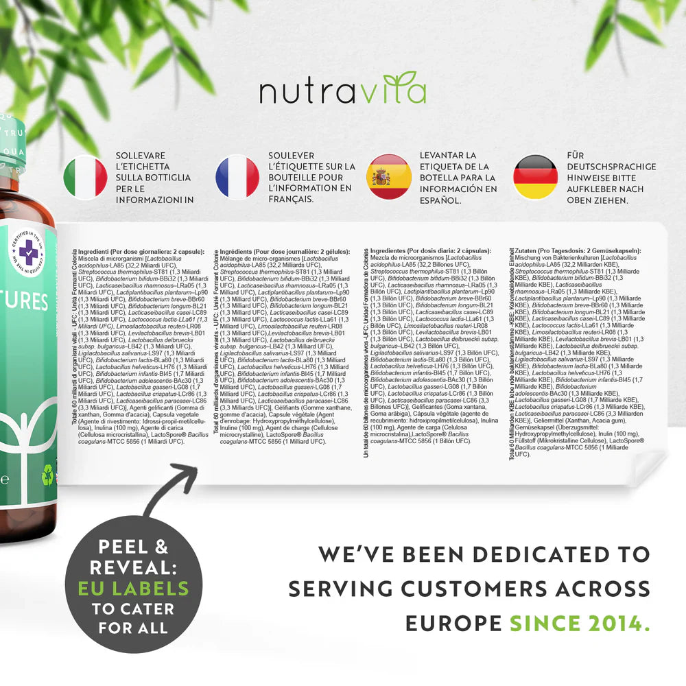 Синбиотик 30 милиарда, 21 щама /60 капсули, 60 дни/ - Nutra Best Bulgaria