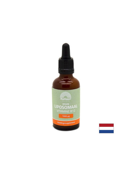 Нервна система - Липозомен Витамин B12 1000 mcg, 50 ml капки Mattisson Healthstyle - Feel You