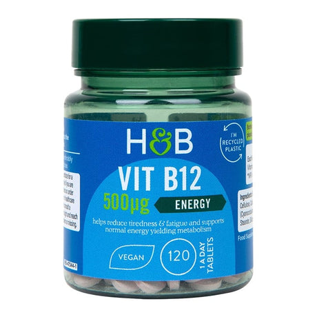 Витамин B12 (Vitamin B12) 500мкг 120 таблетки, H&B - Feel You