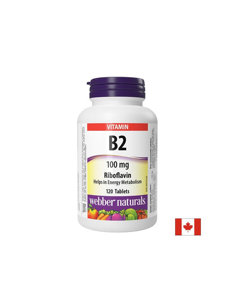 Витамин B2 (рибофлавин) - За енергия и здрава кожа, 100 mg х 120 таблетки - Feel You