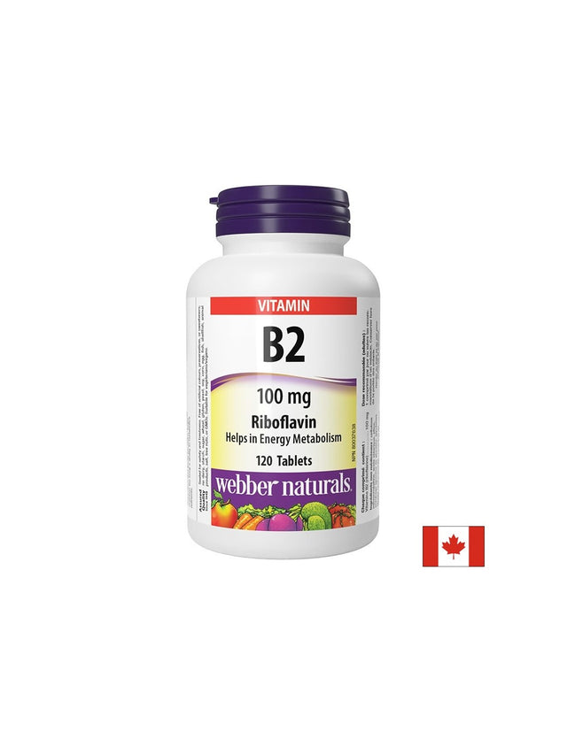 Витамин B2 (рибофлавин) - За енергия и здрава кожа, 100 mg х 120 таблетки - Feel You