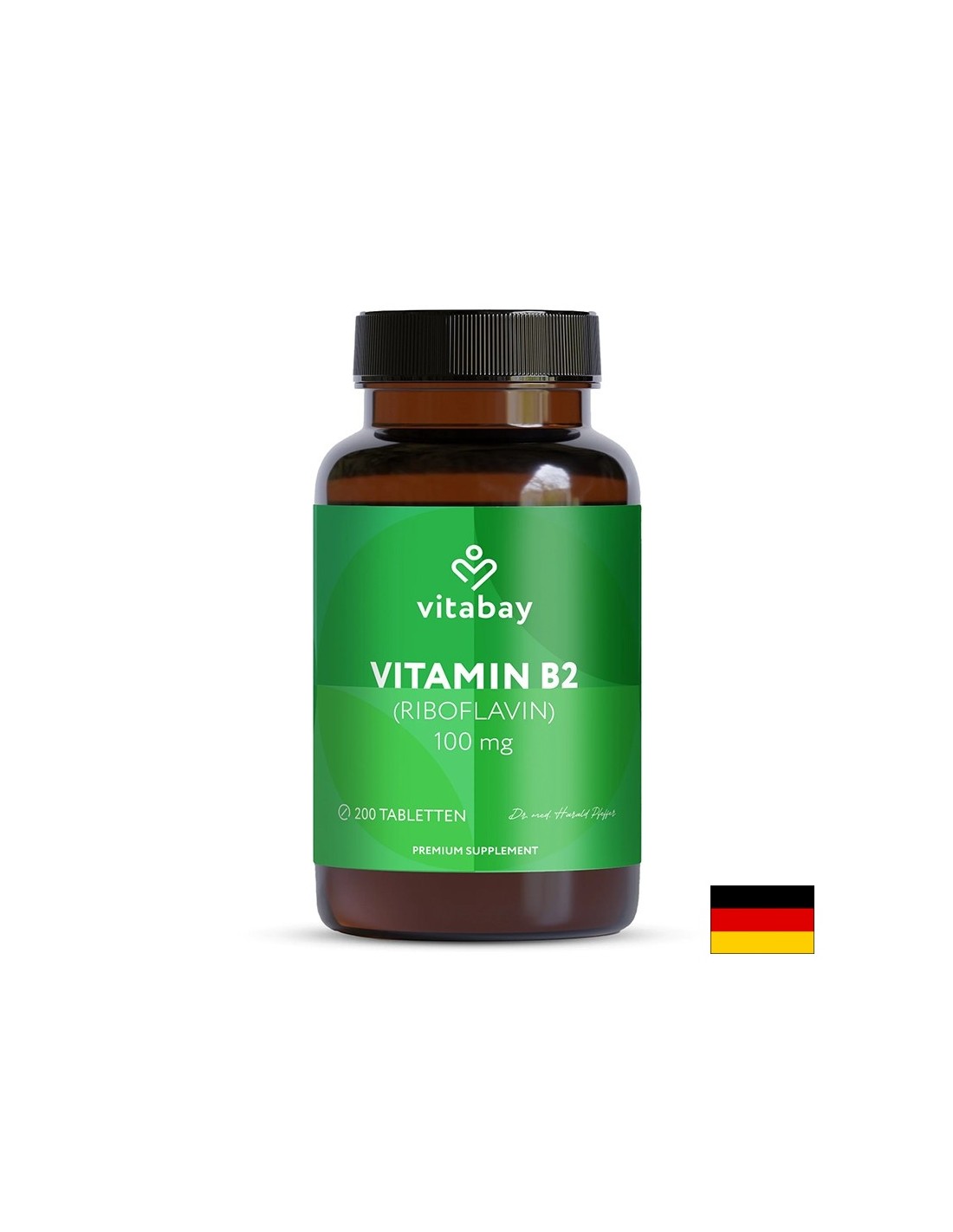 Енергия и нервна система - Витамин B2 (Рибофлавин), 100 mg x 200 таблетки - Feel You