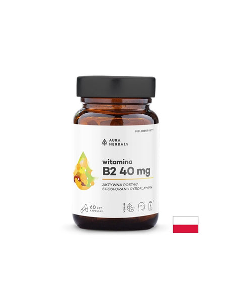Витамин B2 Енергия, здрава кожа и спокойна нервна система 40 mg, 60 капсули - Feel You
